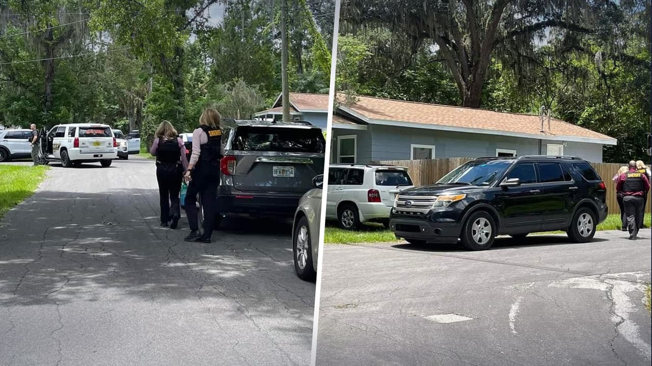 Hombre armado se atrinchera durante una hora en casa de Brooksville