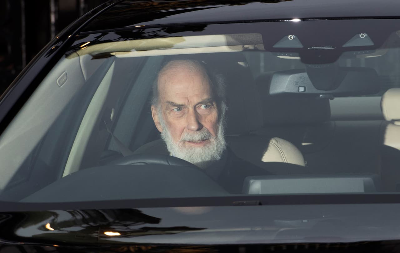 El príncipe Michael de Kent fue otro de los invitados al tradicional almuerzo en el que se reúne casi toda la familia real británica.