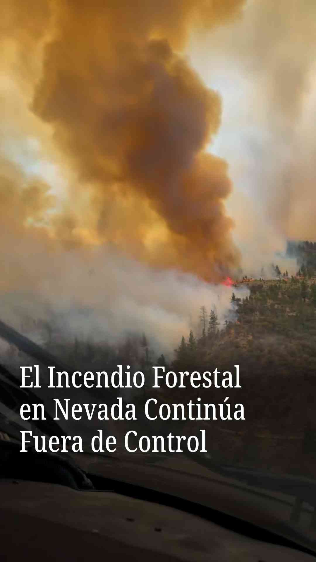 El incendio forestal Hawk en Nevada continúa fuera de control