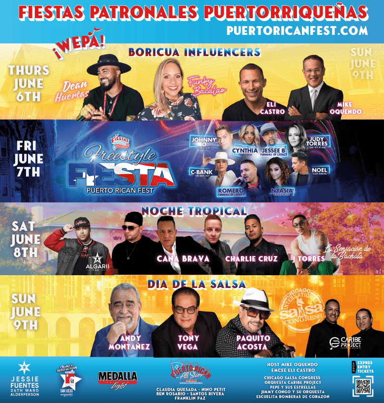 Anuncio de artistas y fechas para la "Fiestas Patronales"