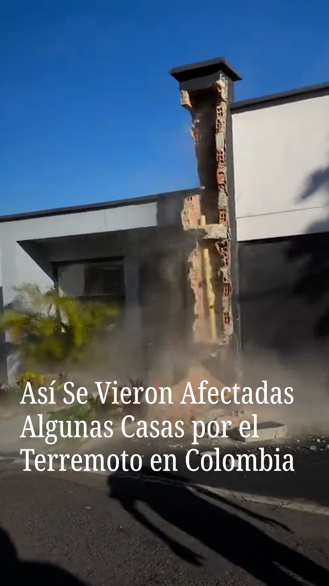 Así se vieron afectadas algunas casas por el terremoto en Colombia