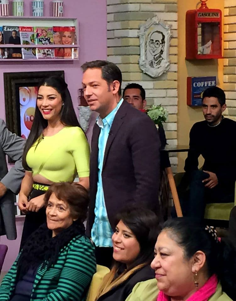 Jan y Wendolly Esparza compartiendo con el público de HOY.