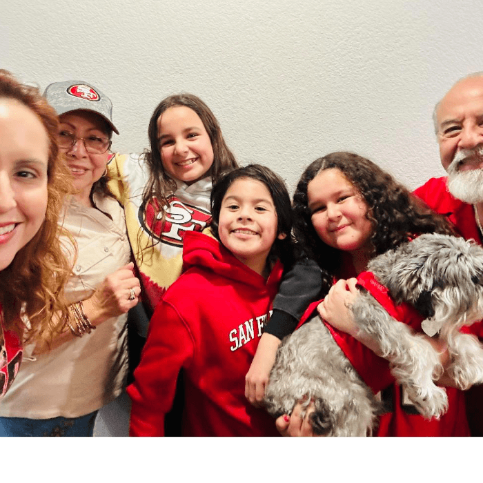 La familia Garcia-Bedoya-Melara dice que ya está lista para apoyar con todo a los San Francisco 49ers.