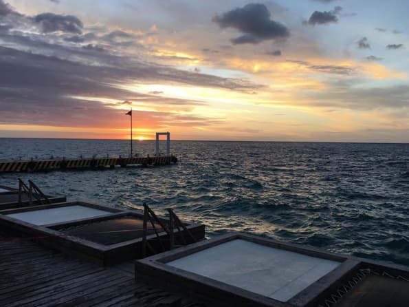 ¡Qué romántico atardecer!