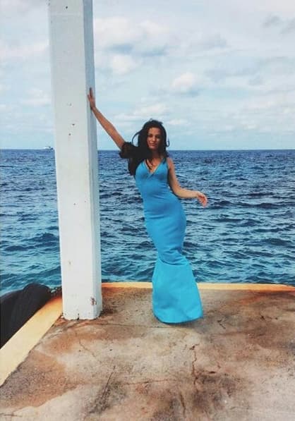 Se veía espectacular y muy sensual con este vestido.