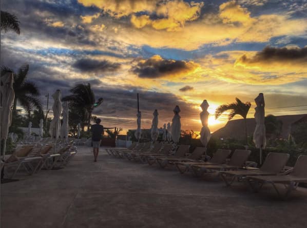 ¡Qué lindo atardecer!