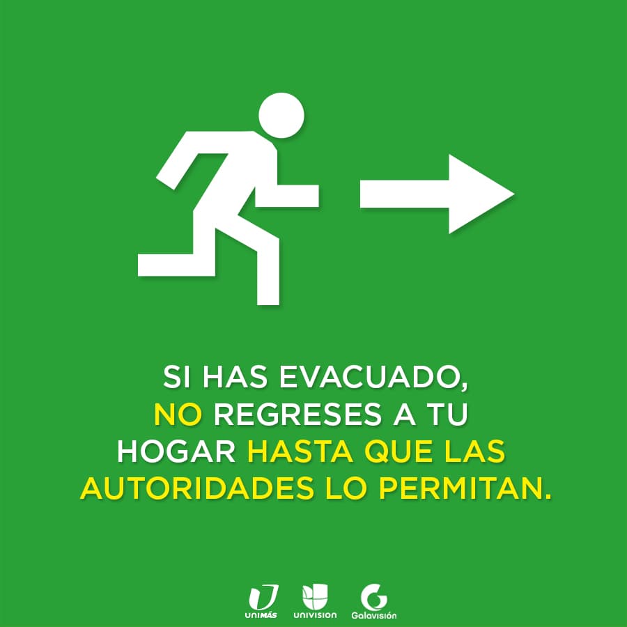 Si regresas a tu hogar y no está en condiciones de ser habitada, puedes exponerte a grandes accidentes.