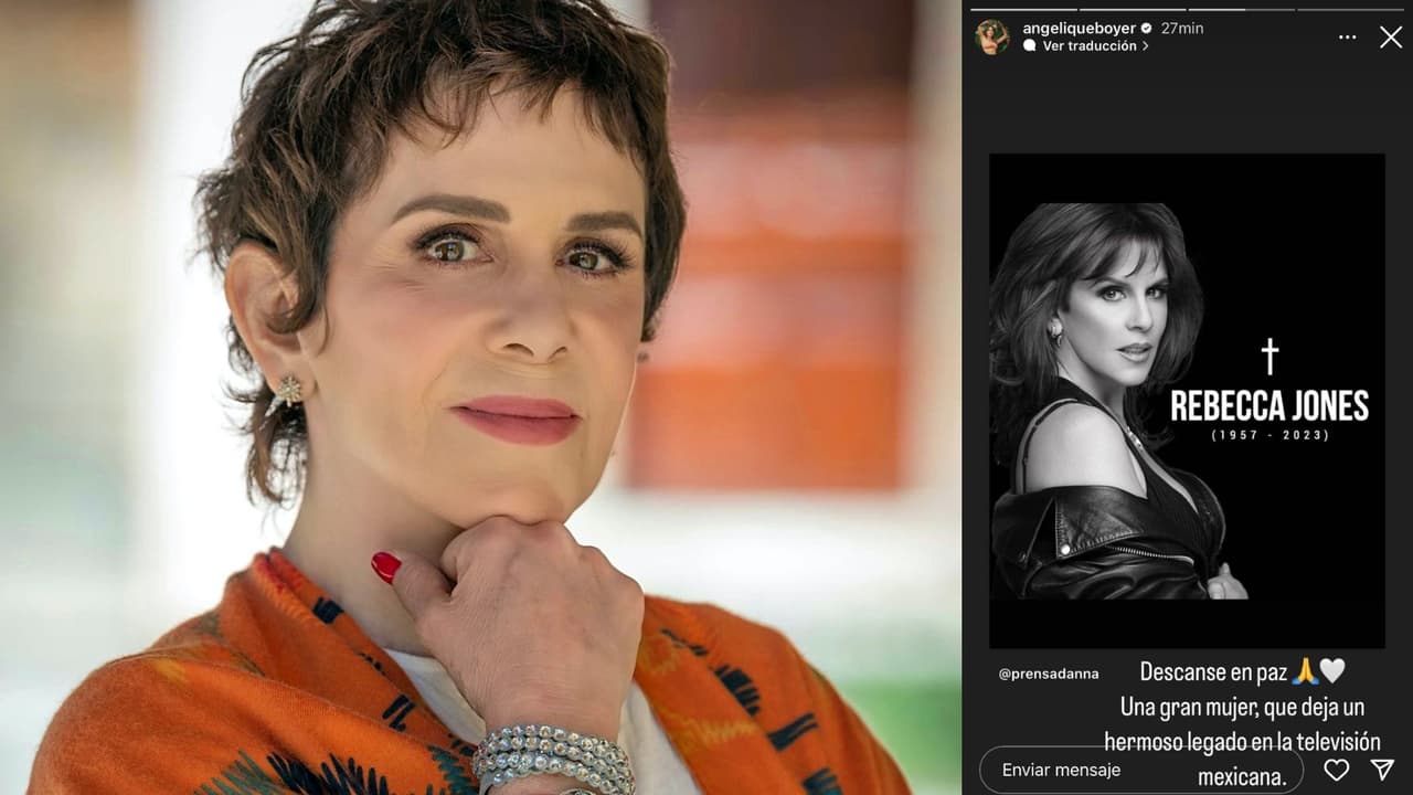 Angelique Boyer destacó el "legado" que Rebecca Jones deja en el mundo artístico tras su muerte.