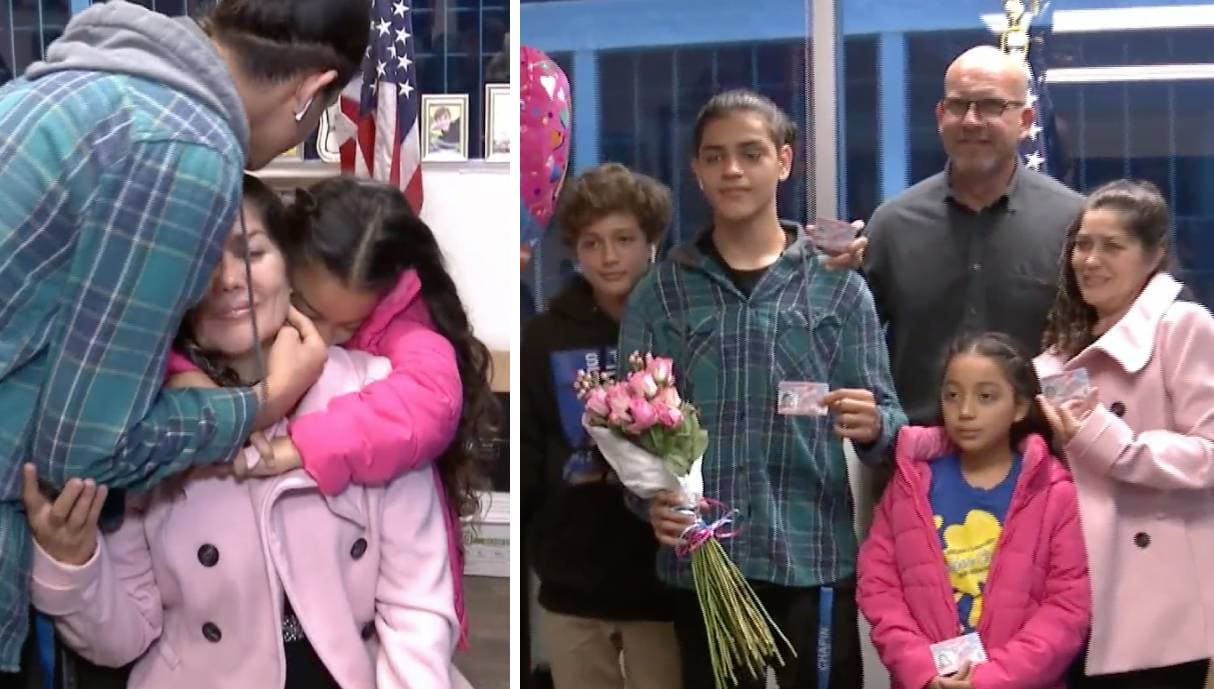 "El mejor día de la madre": inmigrante se reúne con sus hijos, recibe permiso de trabajo y seguro social