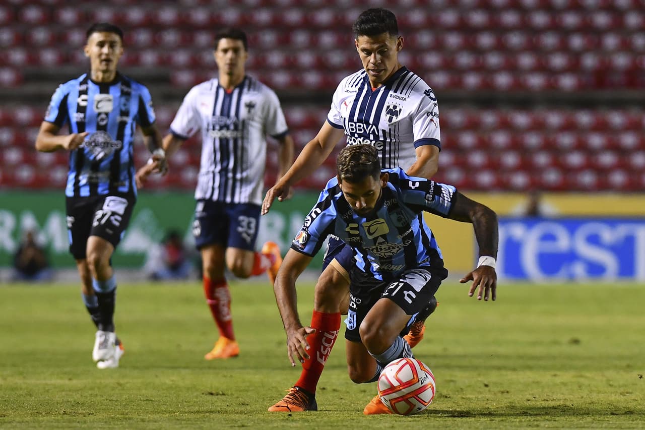 Rayados goleó 0-3 a Querétaro en la Jornada 4 con goles de Rogelio Funes Mori, Germán Berterame y Jesús Gallardo.