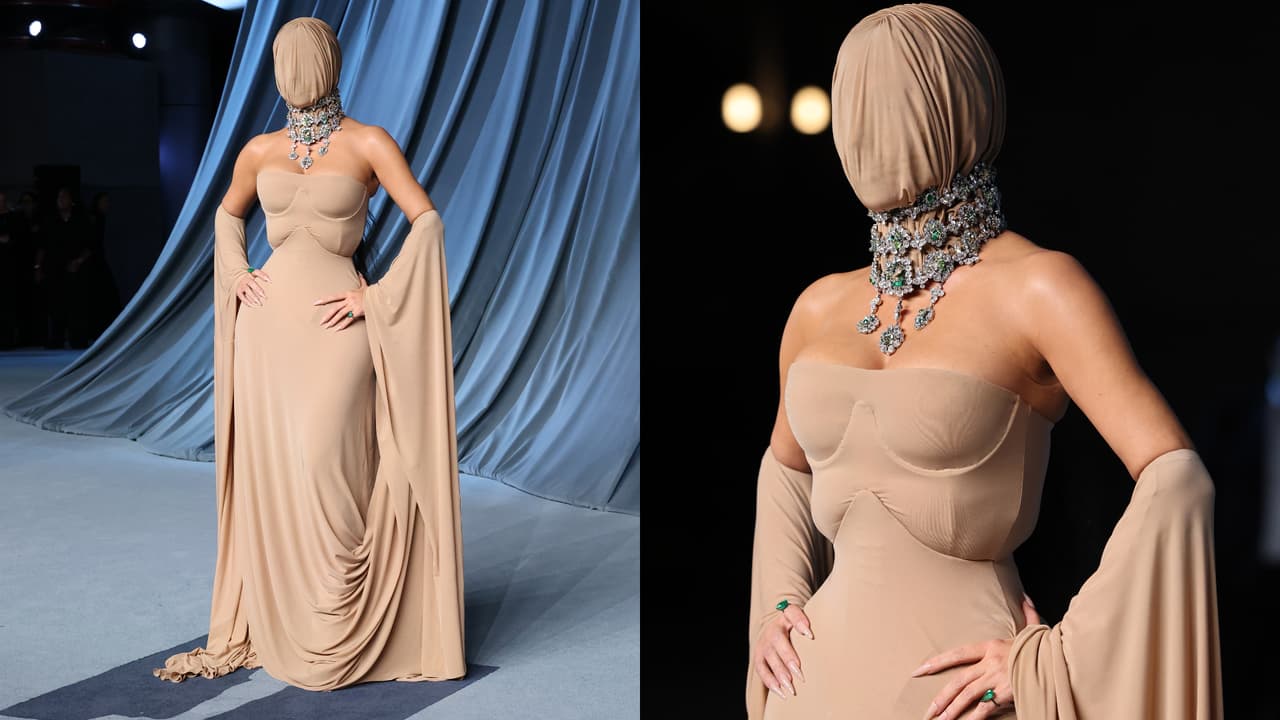 Kim Kardashian sorprendió con este look durante este fin de semana.