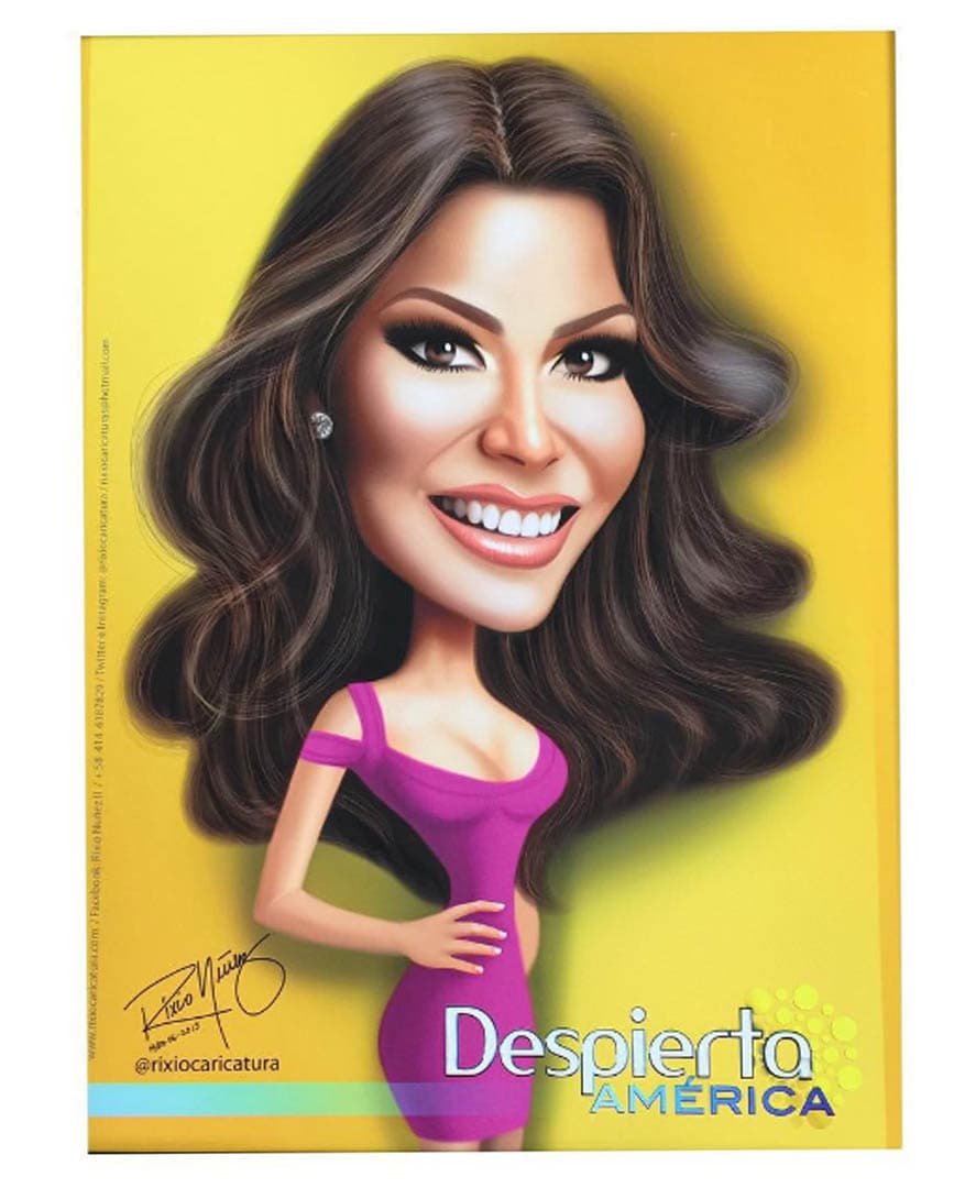 Con cariño para la recién estrenada mamá. ¡La caricatura de Ana!