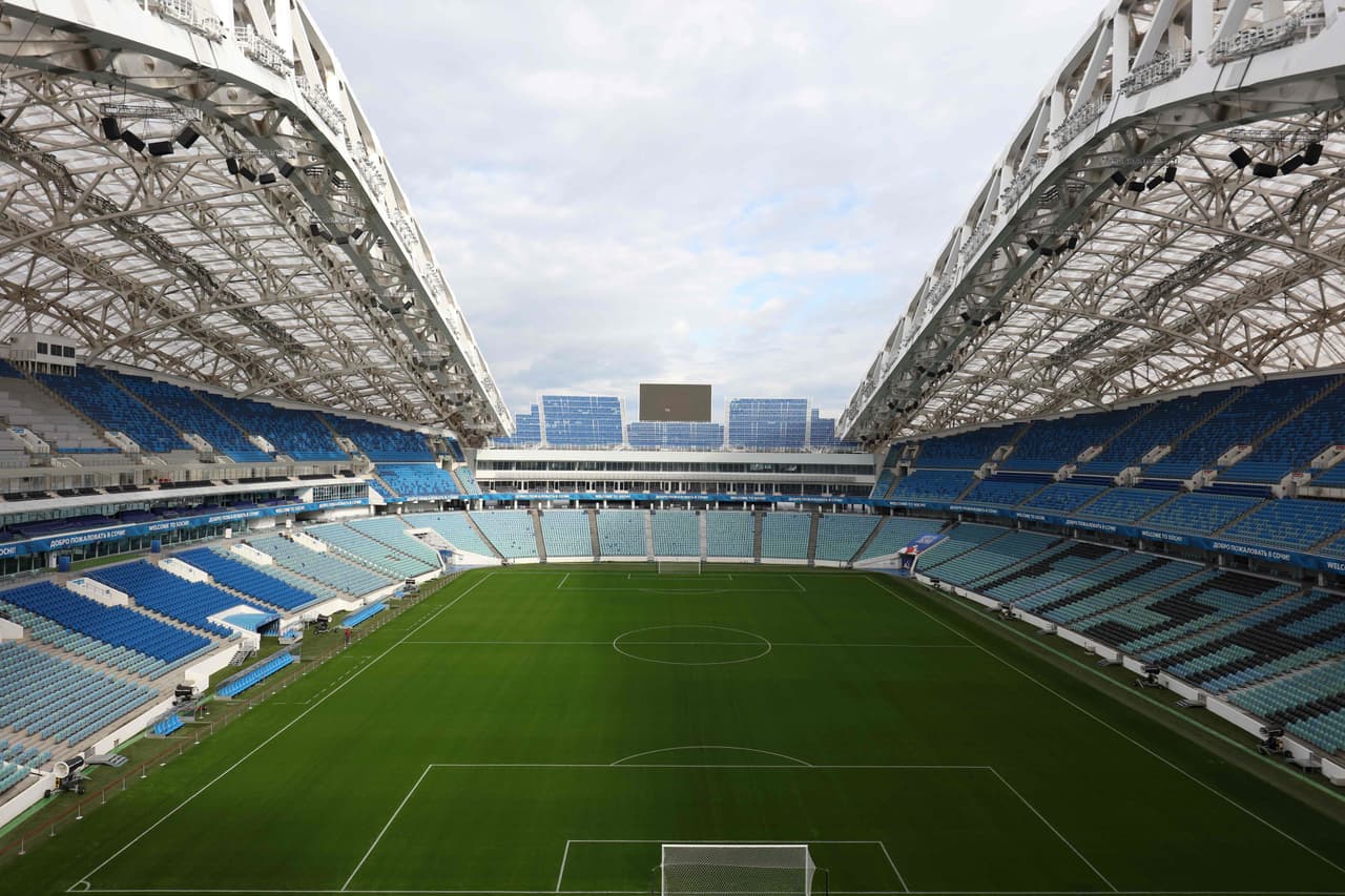 Tras la Copa Confederaciones, el Fisht Stadium (Sochi) es de los que ya está preparado para recibir el Mundial de Rusia. Su capacidad cambió a 41,220 aficionados y recibirá seis partidos.