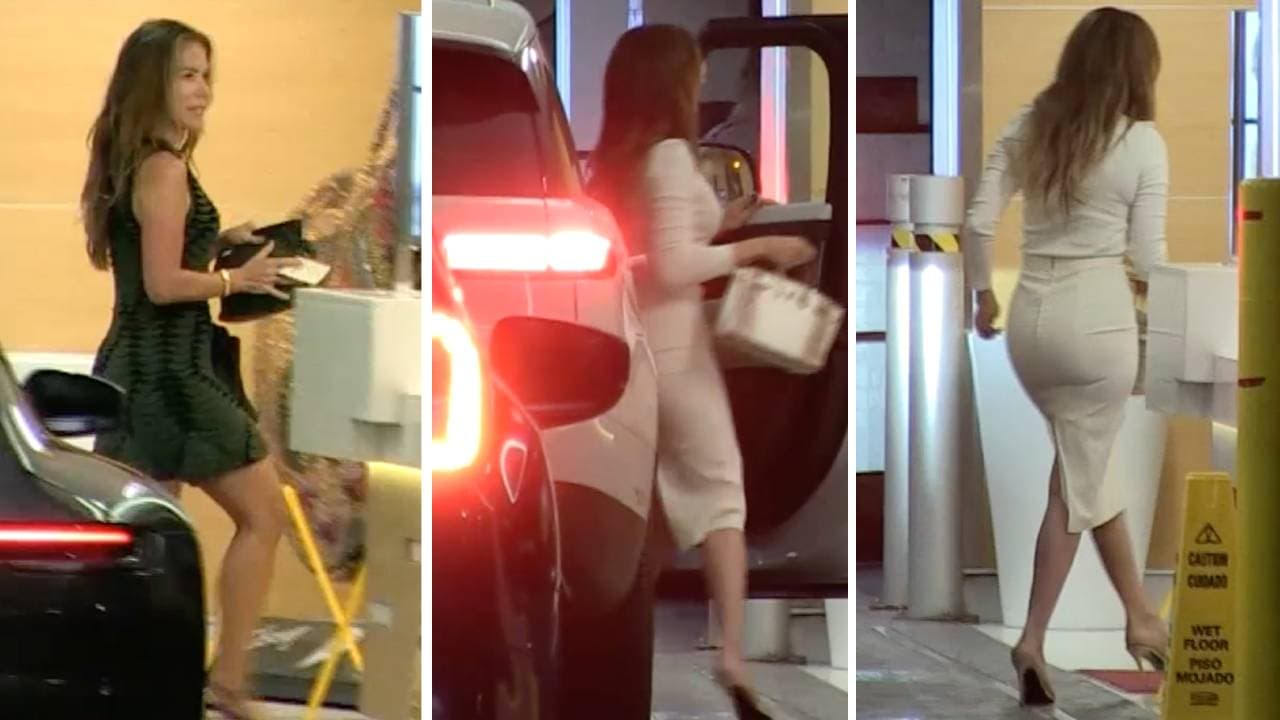 La abogada Laura Wasser y Jennifer López llegando a la reunión con Ben Affleck.