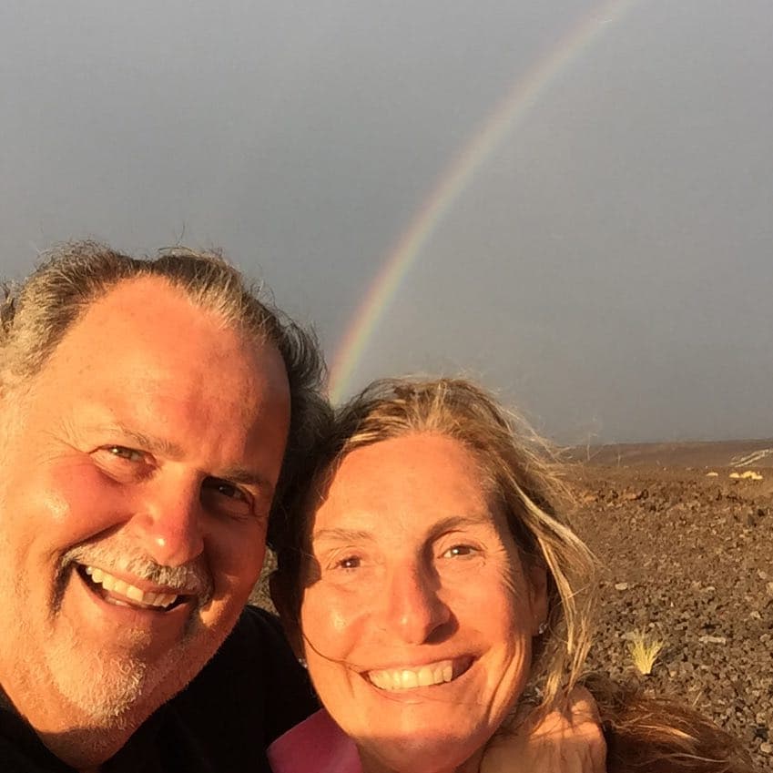 El arcoiris que pudieron ver en Big Island.