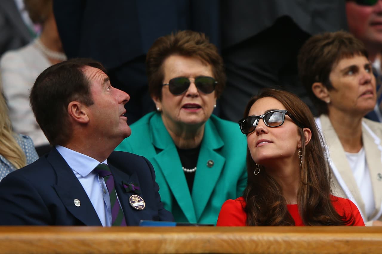 El presidente de Wimbledon, Philip Brook intentó sorprender a Kate.