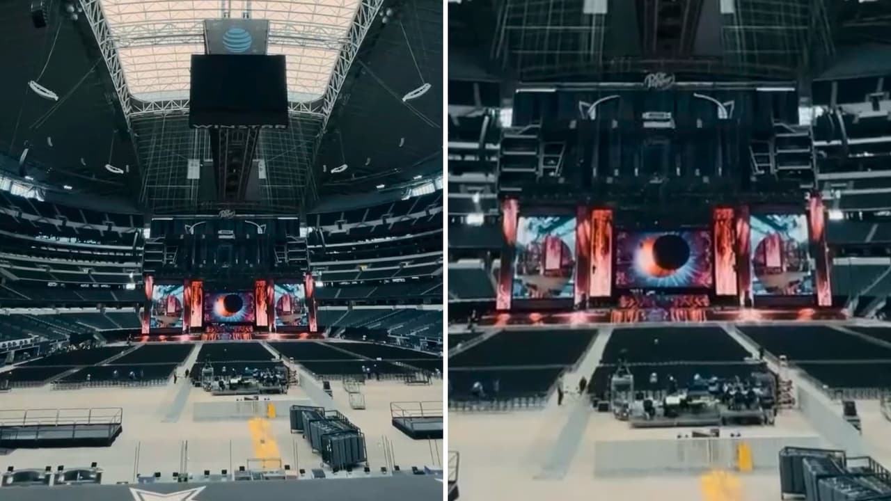 Quienes entraron un día antes vieron el montaje casi terminado:
<b>sillas ya puestas en el campo, luces ensayando los últimos movimientos, pantallas mostrando gráficos y colores del show.</b> La música sonaba en las pruebas de audio. Se sentía la emoción en el aire.
<b>Pero ese bullicio se transformó en desconcierto. Luego en molestia. Y finalmente, en resignación.</b>