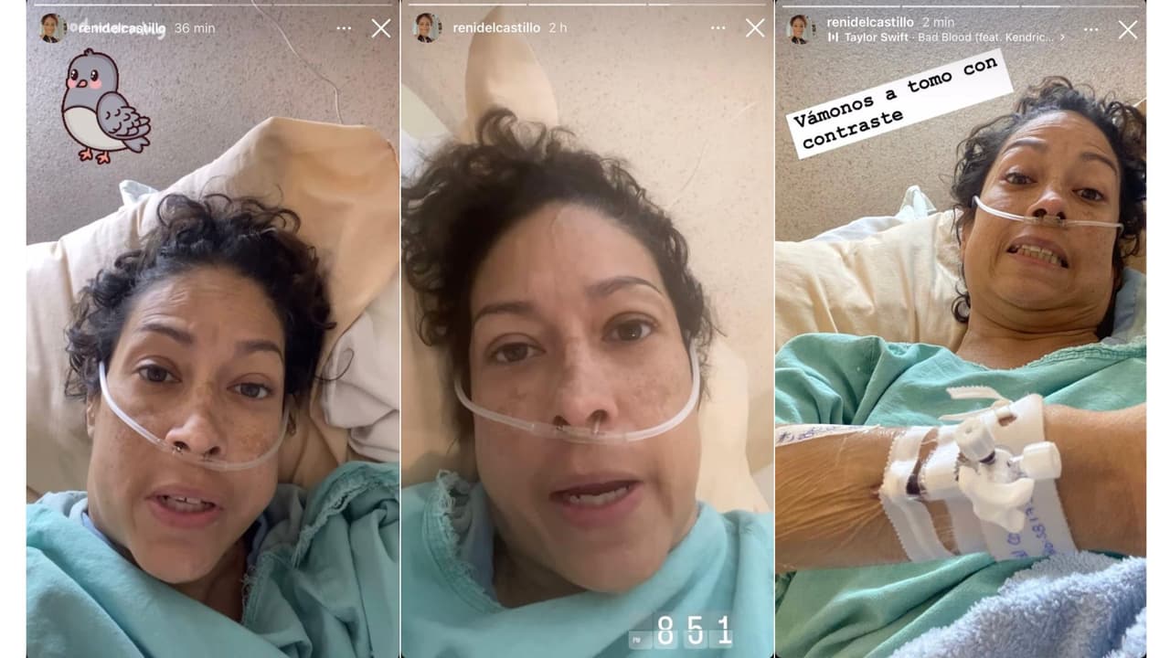 Renata del Castillo fue diagnosticada con agua en los pulmones tras síntomas de trombosis.