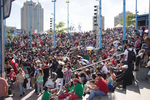 La comunidad mexicana se reunio en el historico Penn's Landing para celebrar el dia de la independencia mexicana. Estas son algunas imagenes.