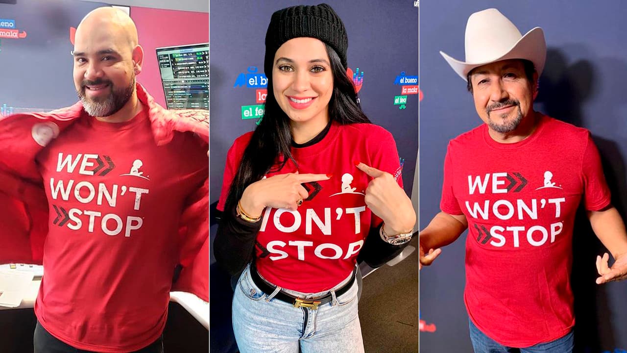 Raúl 'El Pelón', Carlita y El Feito, también siguen de cerca con la causa del Hospital St. Jude y siempre son felices trabajando para los niños.