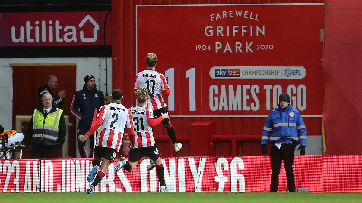 Brentford 1-0 Stoke City.