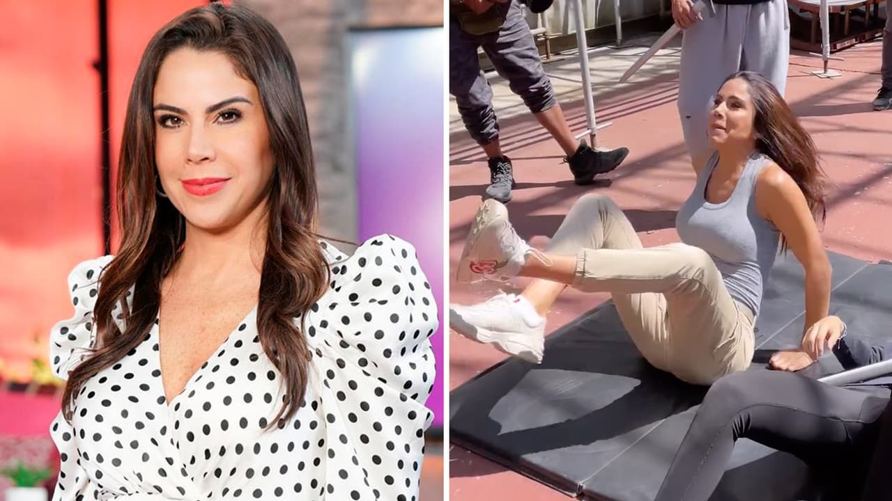 Paola Rojas se convierte en doble de acción, pero termina con la espalda quemada