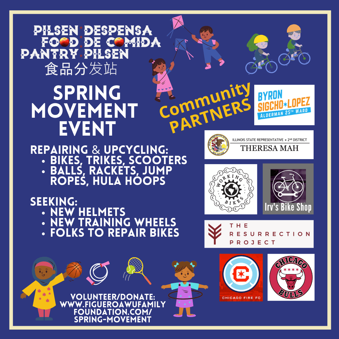 Esta despensa en Pilsen repartirá juguetes además de comida este sábado.