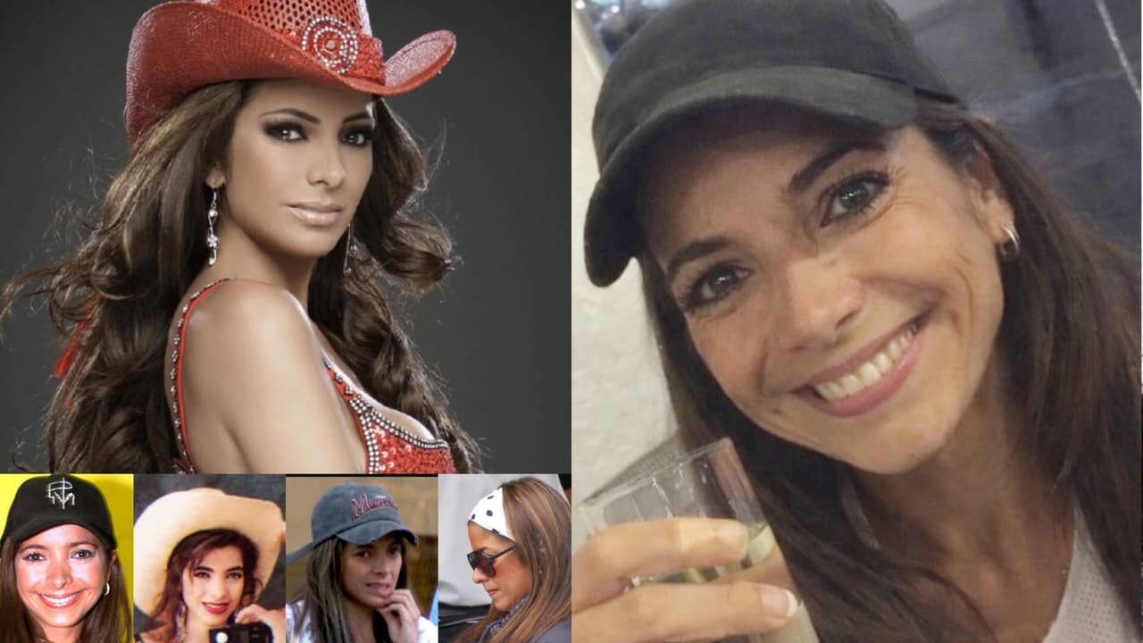 Pilar Montenegro también compartió este collage de fotos con los que evidenció que desde hace años le gusta usar accesorios que le cubran la cabeza.