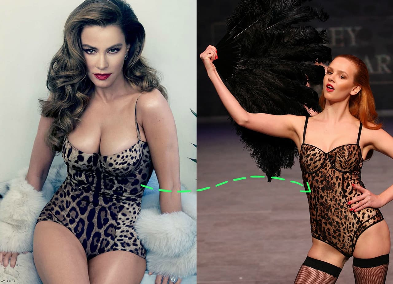 Pero también hay quienes las llevan como parte de su ropa interior, como Sofía Vergara, que aunque tiene una de las figuras más espectaculares de Hollywood, y aún con faja se ve muy sexy.