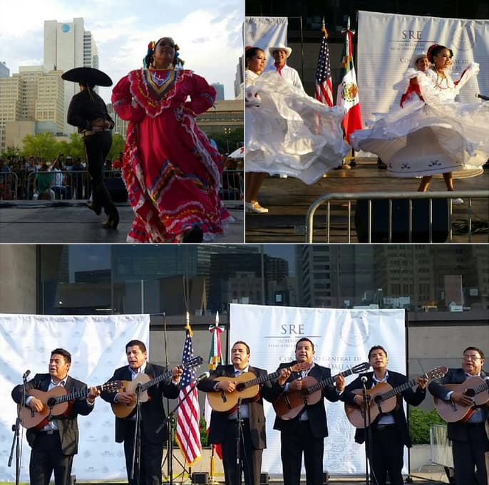 Bailables folclóricos animaron la fiesta...