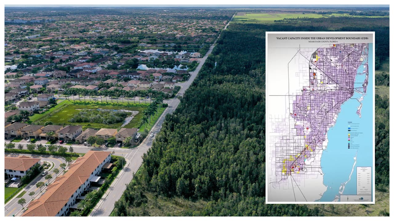 Crisis de vivienda: discuten mover línea que impide la construcción al suroeste de Miami-Dade