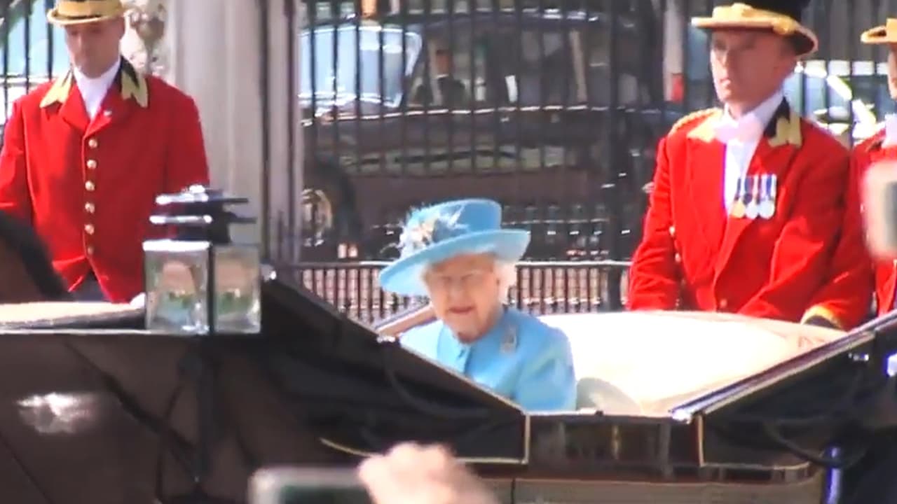 Sin su compañero de toda la vida: la reina Isabel ll apareció sola en el carruaje real