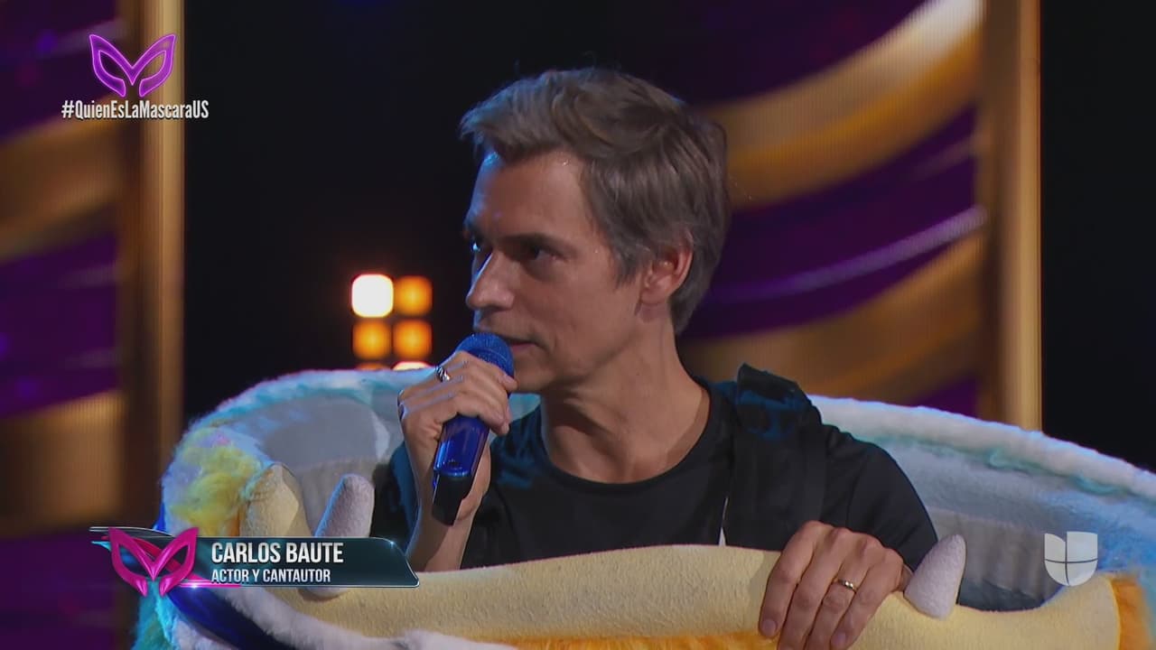 José Ramonstruo mostró su rostro y para Carlos Rivera y Yuri no fue sorpresa descubrir a Carlos Baute, pues durante varios programas él fue su apuesta.