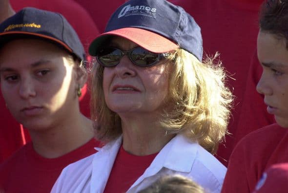 Dalia Soto del Valle en la Plaza de la Revoluciòn el 1ro. de mayo de 2004, escuchó a Fidel Castro decir que continuaría construyendo un estado socialista a pesar de los esfuerzos de la administración del entonces presidente George W. Bush, de apoyar un cambio en la isla.