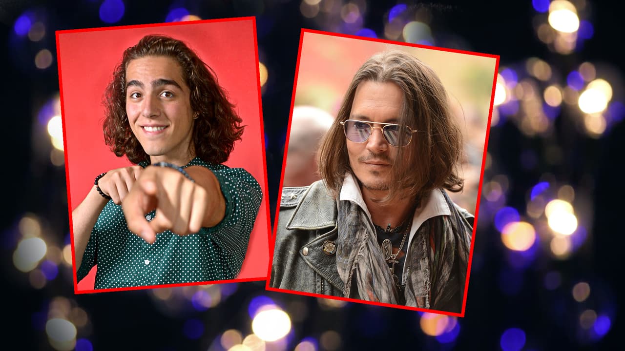 Jordan Hernández y el actor Johnny Dep saben cómo ser puros “Rock Stars” Fun Fact: ¿Sabías que Jonny también quiso ser cantante?