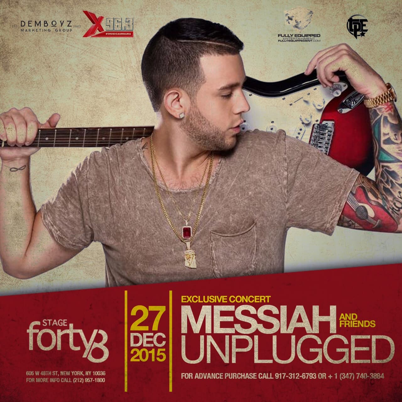 Messiah Unplugged en Stage 48