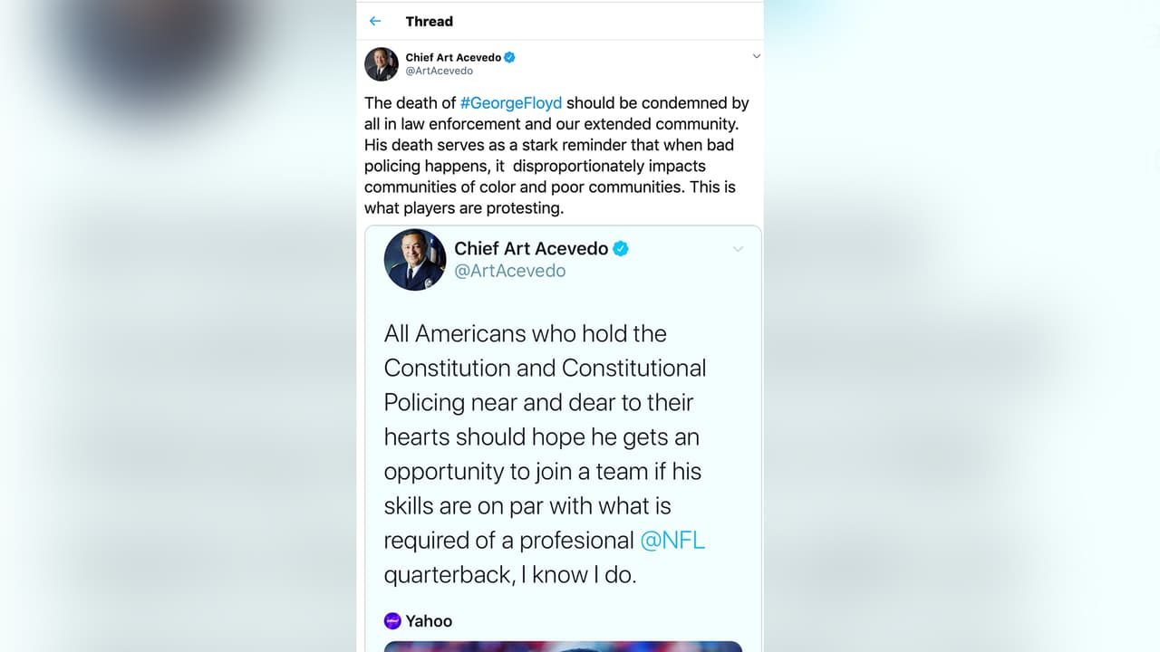 El jefe del Departamento de Policía de Houston, Arturo Acevedo, dijo en una rueda de prensa que
<b><a href="https://www.univision.com/local/houston-kxln/condenamos-esas-acciones-jefe-de-policia-de-houston-sobre-la-muerte-de-george-floyd-en-minneapolis-video">condenan</a></b> las acciones que tomaron los oficiales de Minneapolis.