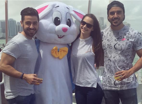 Borja Voces lo disfrutó con unos amigos y este curioso conejito.