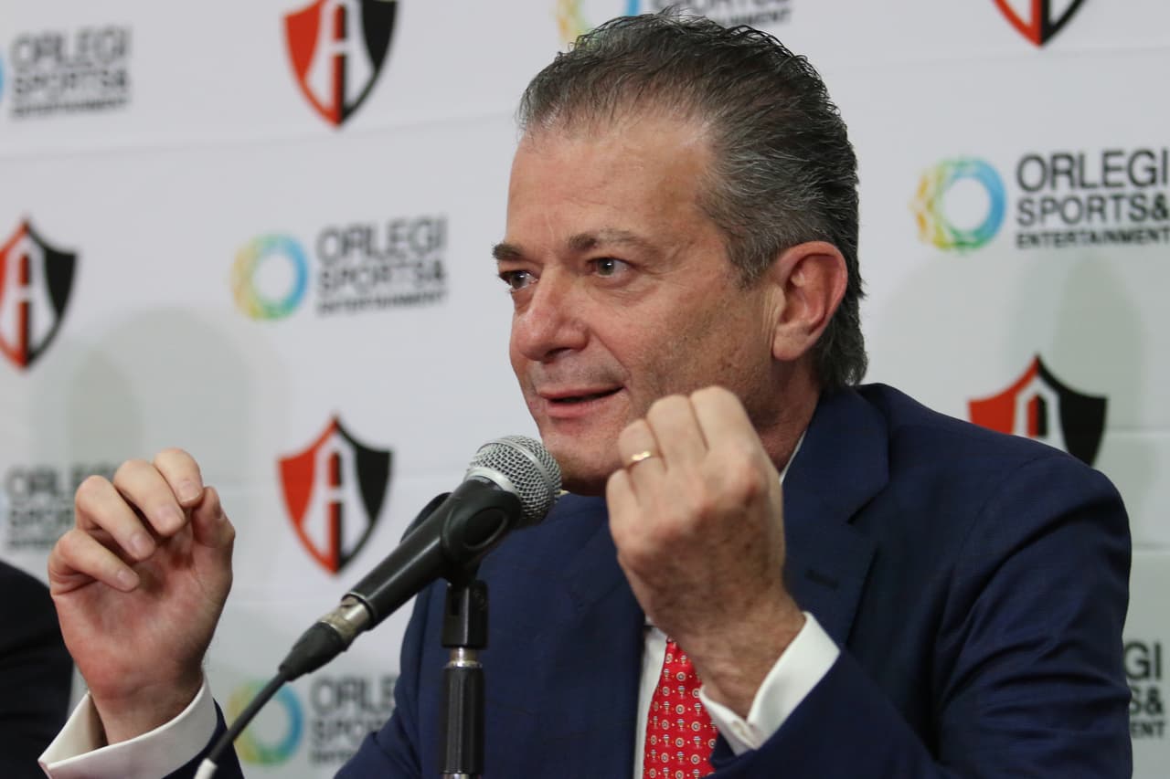 Alejandro Irarragorri, propietario del Atlas; Pedro Portilla, presidente del Atlas (foto); y Leandro Cufré, técnico del Atlas; estuvieron en la presentación de Grupo Orlegi en el estadio Jalisco, donde dejaron en claro que van por la gloria en la Liga MX.