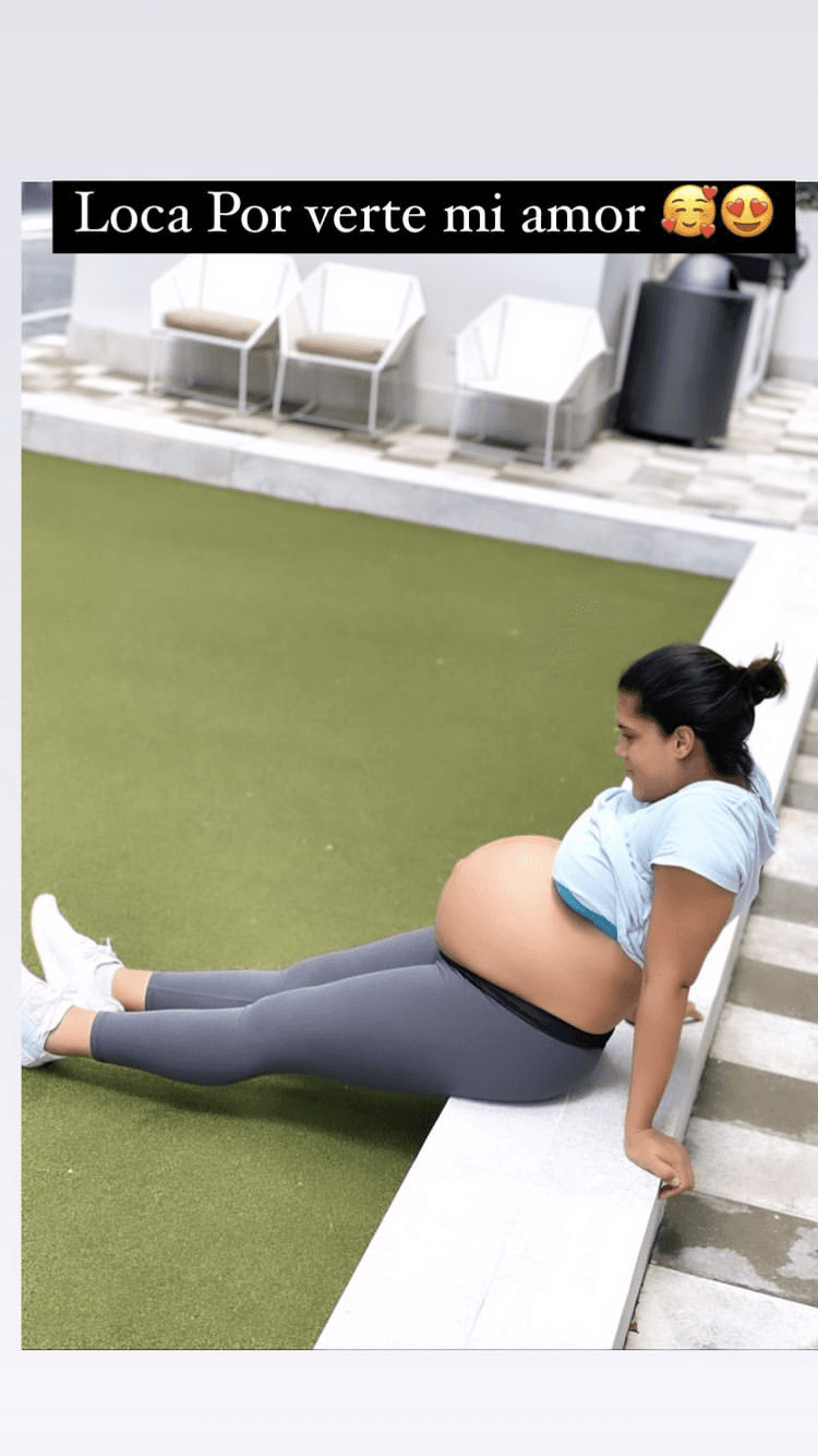 En redes sociales, la dominicana expresaba sus ansias por tener a 'Baby Gennaro' entre sus brazos y mirar su pequeño rostro.