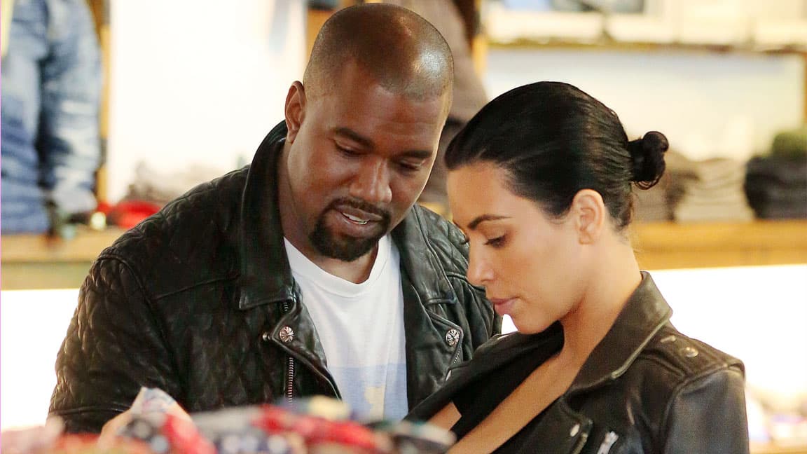 Kim y Kanye no podrían estar más felices.