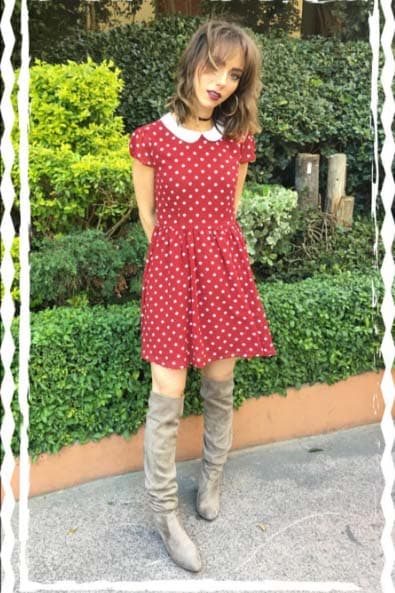 ¡Un look super cute y girly! Natalia nos sorprendió con su corte de pelo, se ve divina.