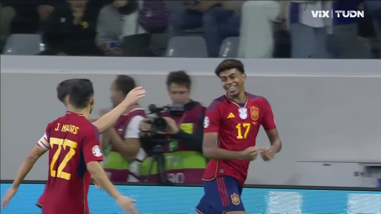 ¡Gol de vestidor! Lamine Yamal adelanta a España en tan solo cinco minutos