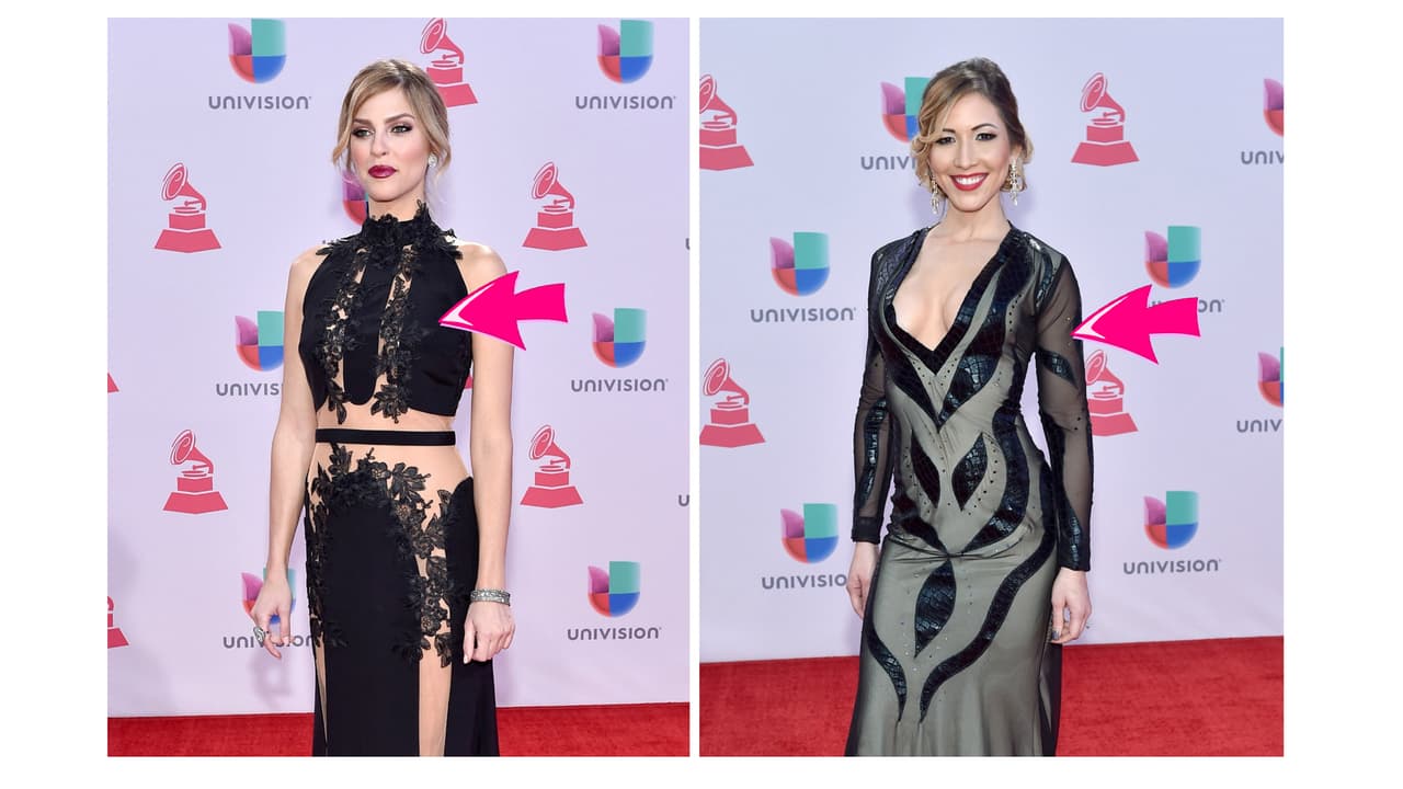 Peinadas y maquilladas casi igualito, Daniela di Giacomo y Tatiana Liary se dejaron enamorar por los tonos oscuros en combinación con el 'nude'.