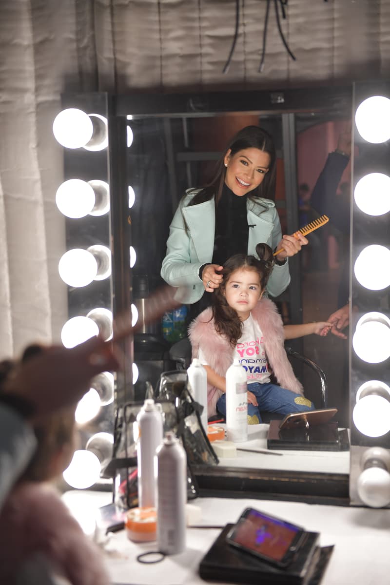Desde las primeras horas de este lunes, Giulietta llegó lista para acompañar a su mamá en este día tan feliz.