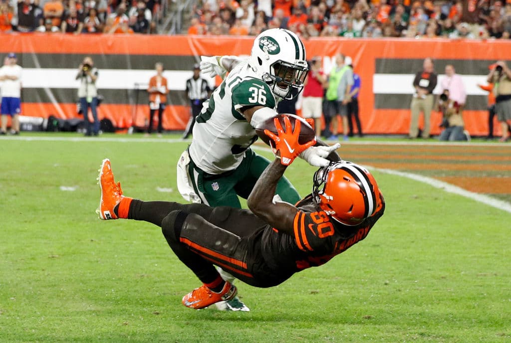 Ese acarreo de anotación de Hyde no hubiera sido posible de no haber tenido esta atrapada lilagrosa Jarvis Landry que dejó a los Browns tocando la puerta.