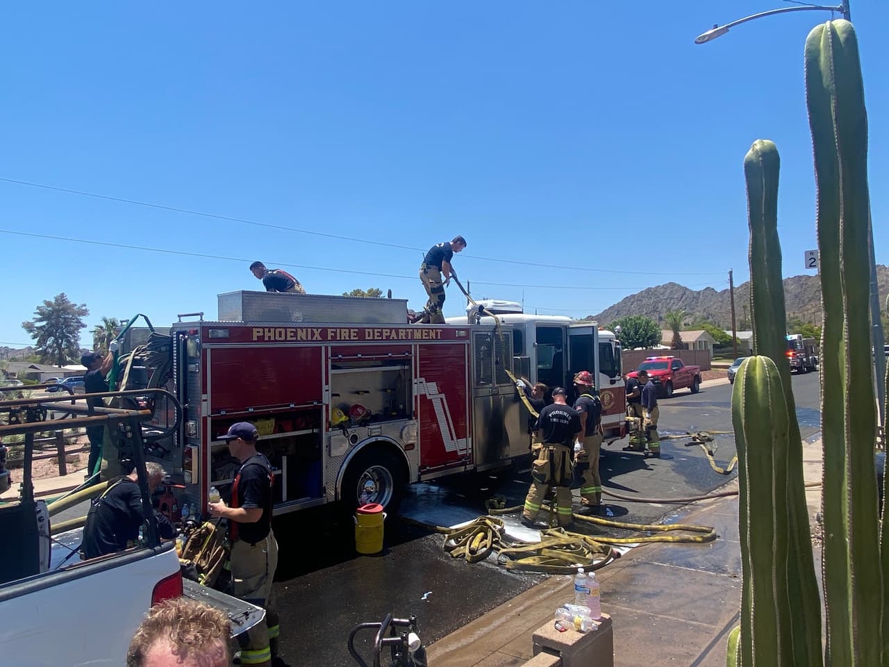 Sin embargo, y afortunadamente, los cuerpos de rescate llegaron rápidamente para hacerse cargo.