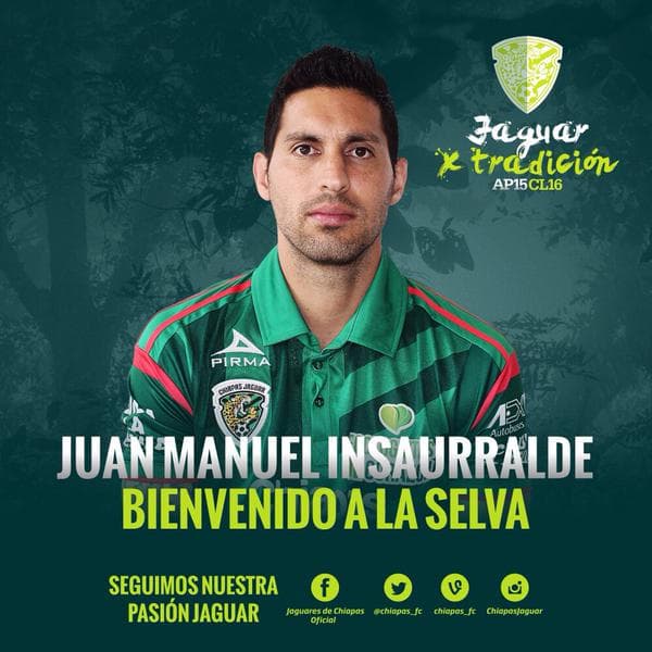 Insaurralde nuevo refuerzo de Jaguares