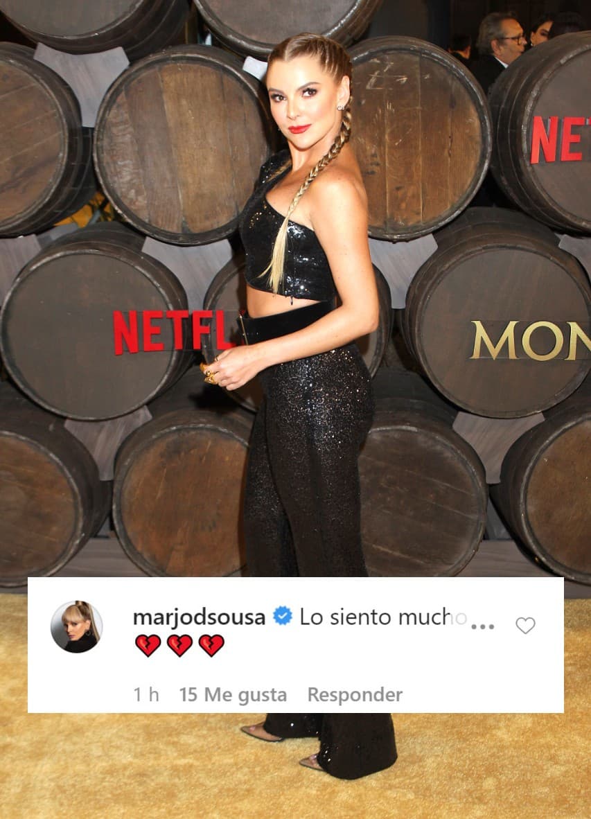 Marjorie de Sousa se unió a la pena del productor y le mandó sus condolencias.