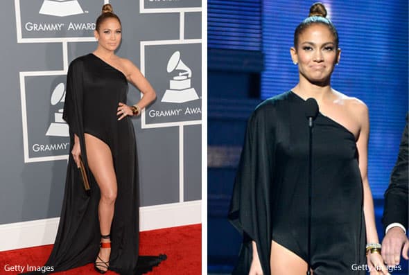 ¡Cómo olvidar los GRAMMY 2013! A todas las asistentes les pidieron no enseñar de más... Ella se reveló y enseñó sus piernas con una abertura de infarto.